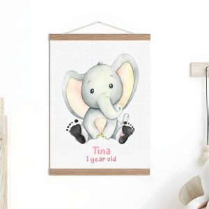 Elephant Baby Footprints Kit-Keepsake Land