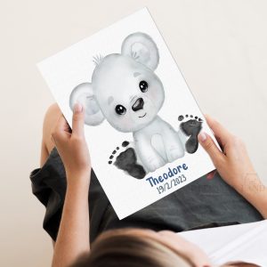 Personalised Baby Bear Footprint Kit1