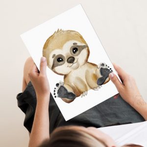 Personalised Baby Sloth Footprint1