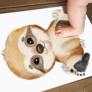 Personalised Baby Sloth Footprint2
