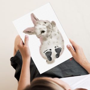 Personalised Rabbit Footprint Kit 1