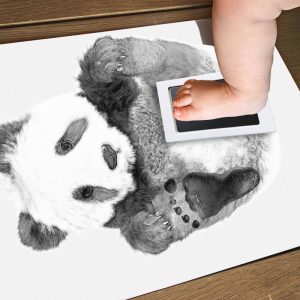 Personalised Panda Footprint Kit For Nursery Room 2